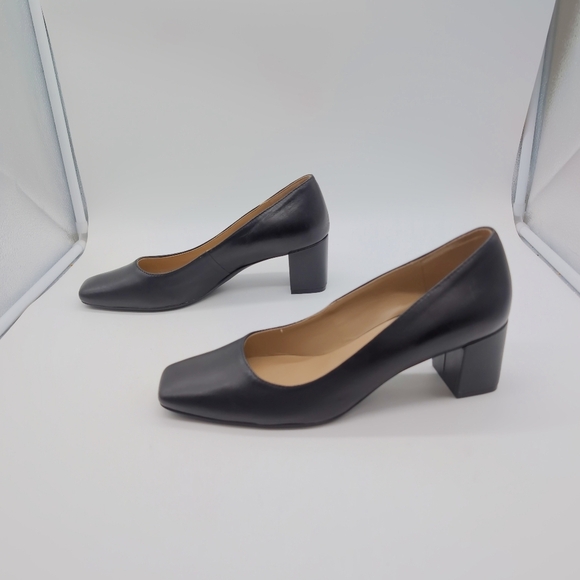 Naturalizer Karina sz 11 Black Women's Heels Pumps Black Leather - Picture 4 of 9